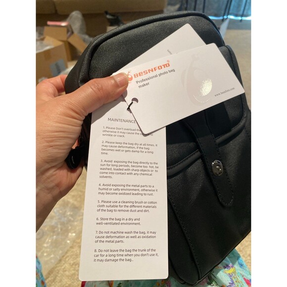 BESNFOTO Professional Photo bag Canon Sony Nikon DSLR SLR compatible NWT & cover - Picture 7 of 12